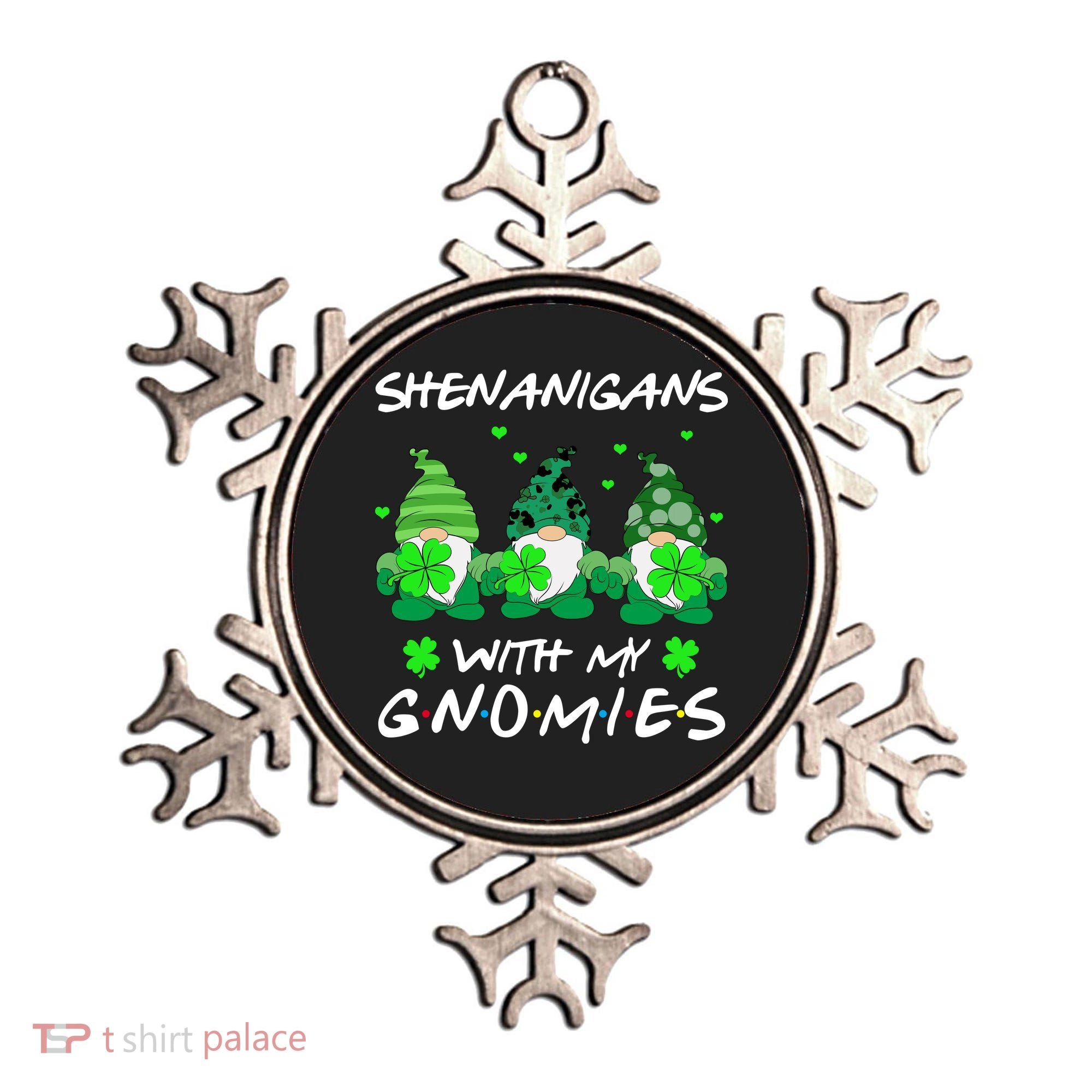 Shenanigans With My Gnomies Shamrock St Patricks Day Ornament