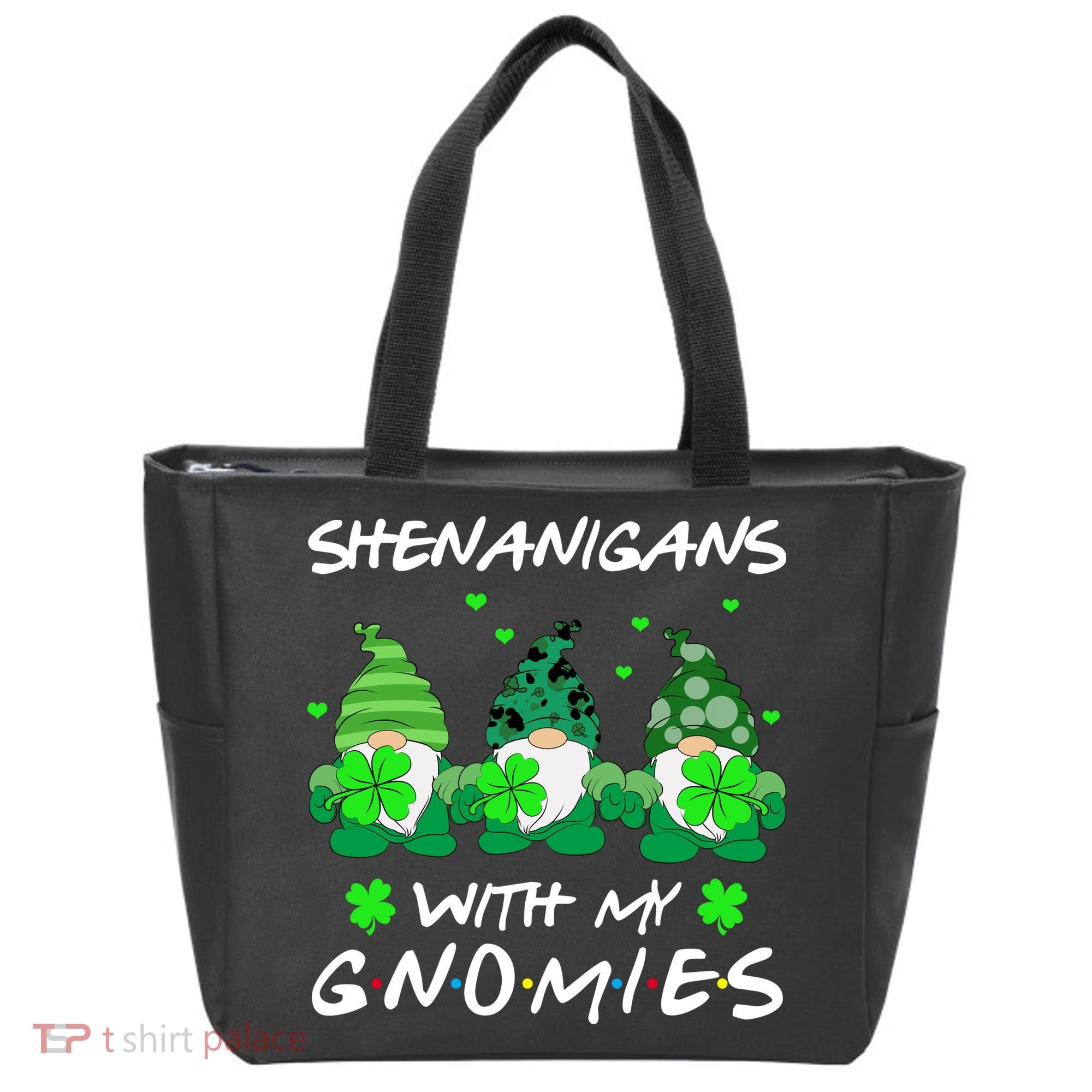 Shenanigans With My Gnomies Shamrock St Patricks Day Tote Bag