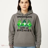 Shenanigans With My Gnomies Shamrock St Patricks Day Hoodie thumb 5