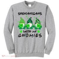 Shenanigans With My Gnomies Shamrock St Patricks Day Sweatshirt thumb 0