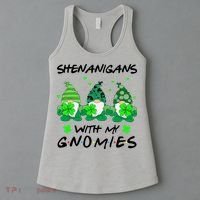 Shenanigans With My Gnomies Shamrock St Patricks Day Women's Tank Top thumb 3