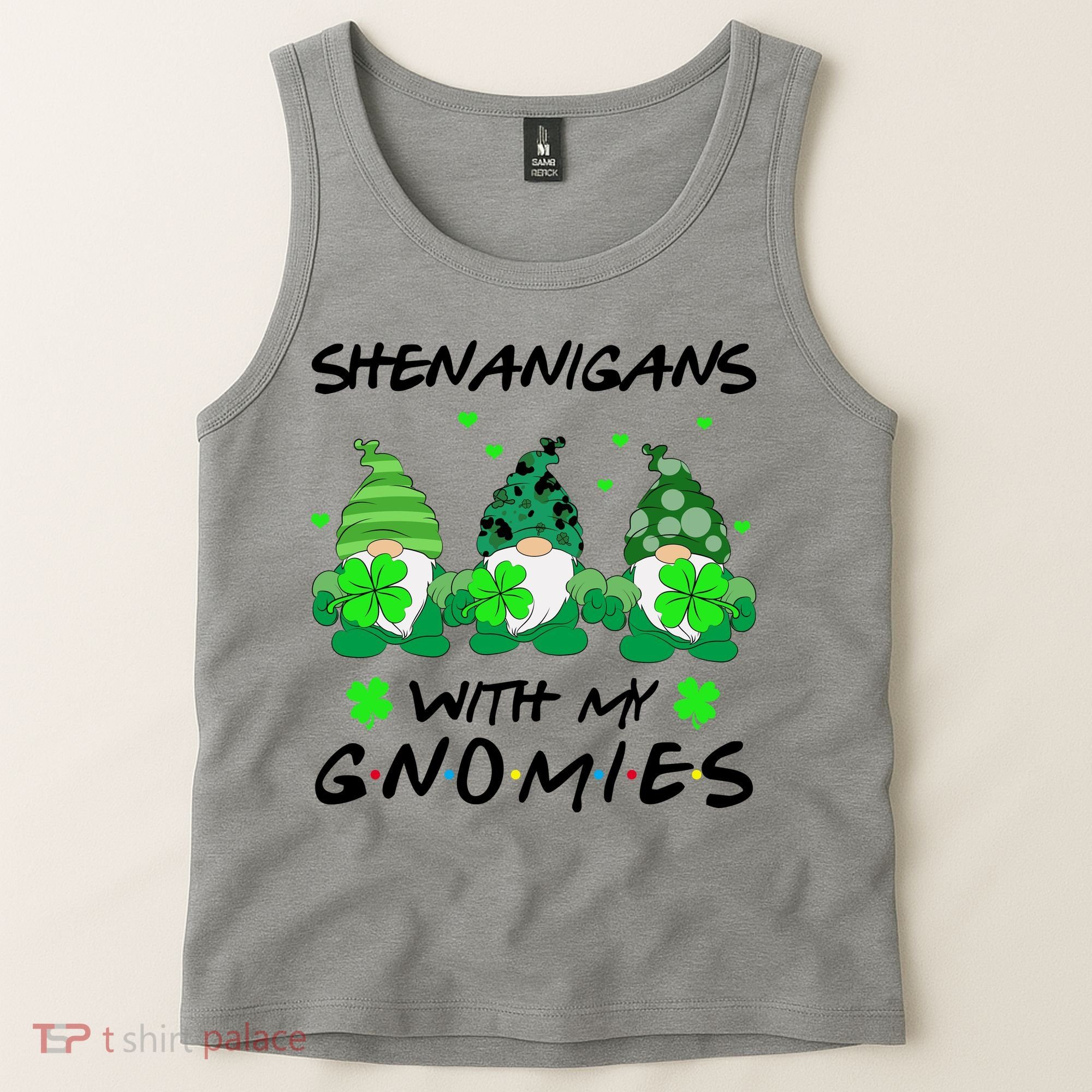 Shenanigans With My Gnomies Shamrock St Patricks Day Tank Top