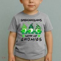 Shenanigans With My Gnomies Shamrock St Patricks Day Toddler T-Shirt thumb 2