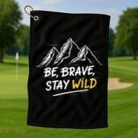 Stay Wild Merch Ben Azelart Golf Towel thumb 1