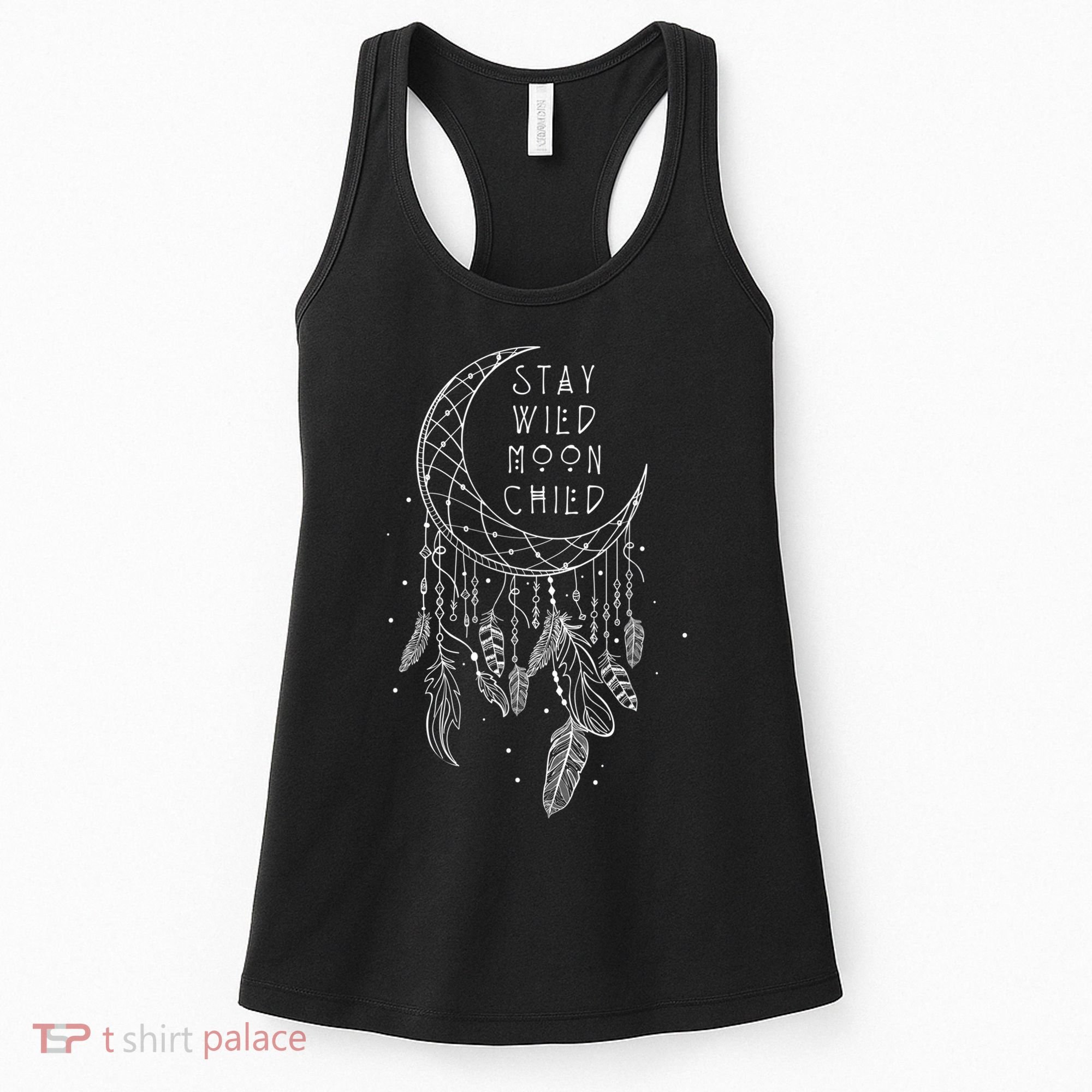 Stay Wild Moon Gift Child Dream Catcher Gift Women's Tank Top