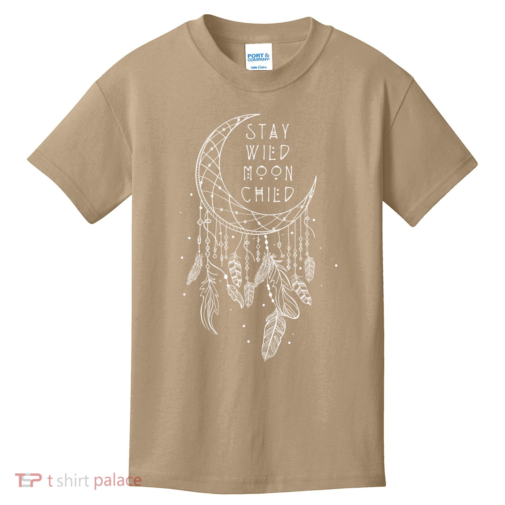Stay Wild Moon Gift Child Dream Catcher Gift Kids T-Shirt