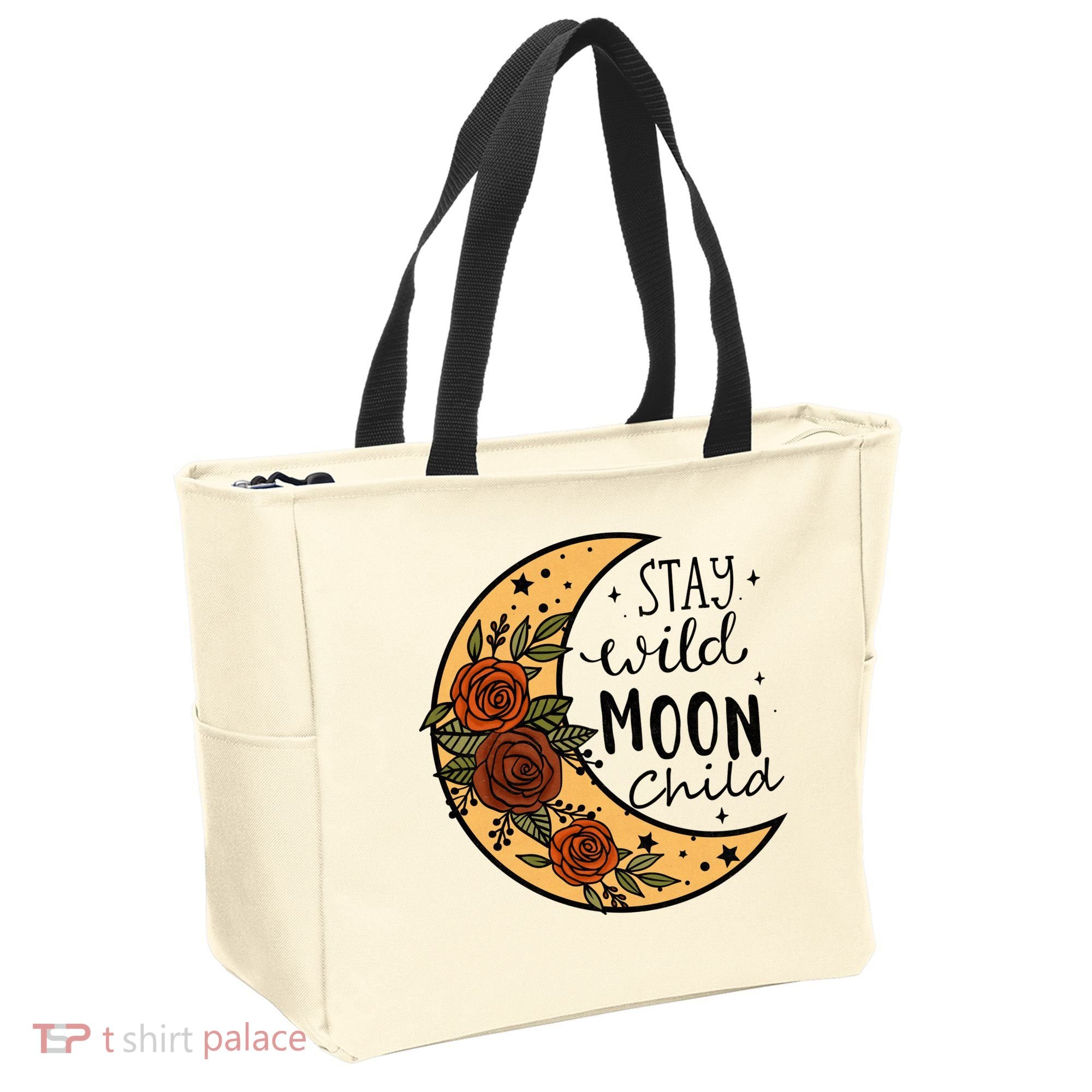 Stay Wild Moon Child Tote Bag