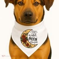 Stay Wild Moon Child USA-Made Doggie Bandana thumb 1
