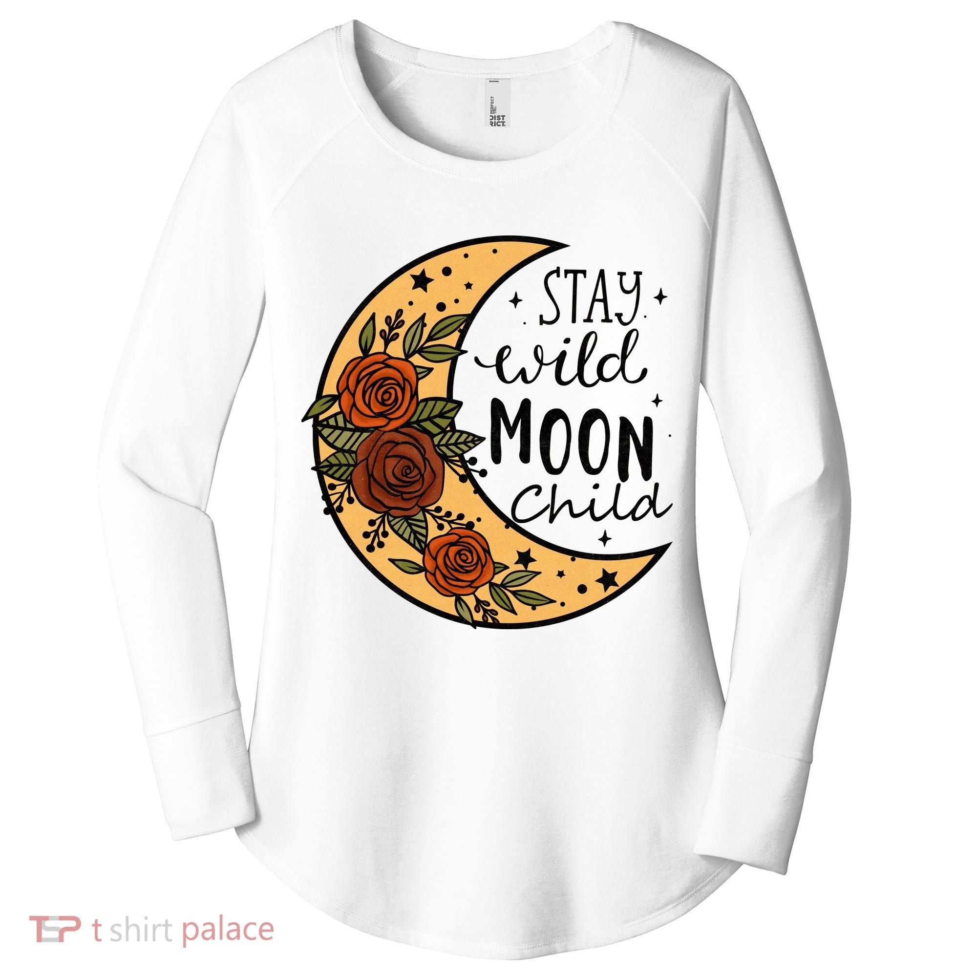 Stay Wild Moon Child Women's Perfect Tri Tunic Long Sleeve Shirt