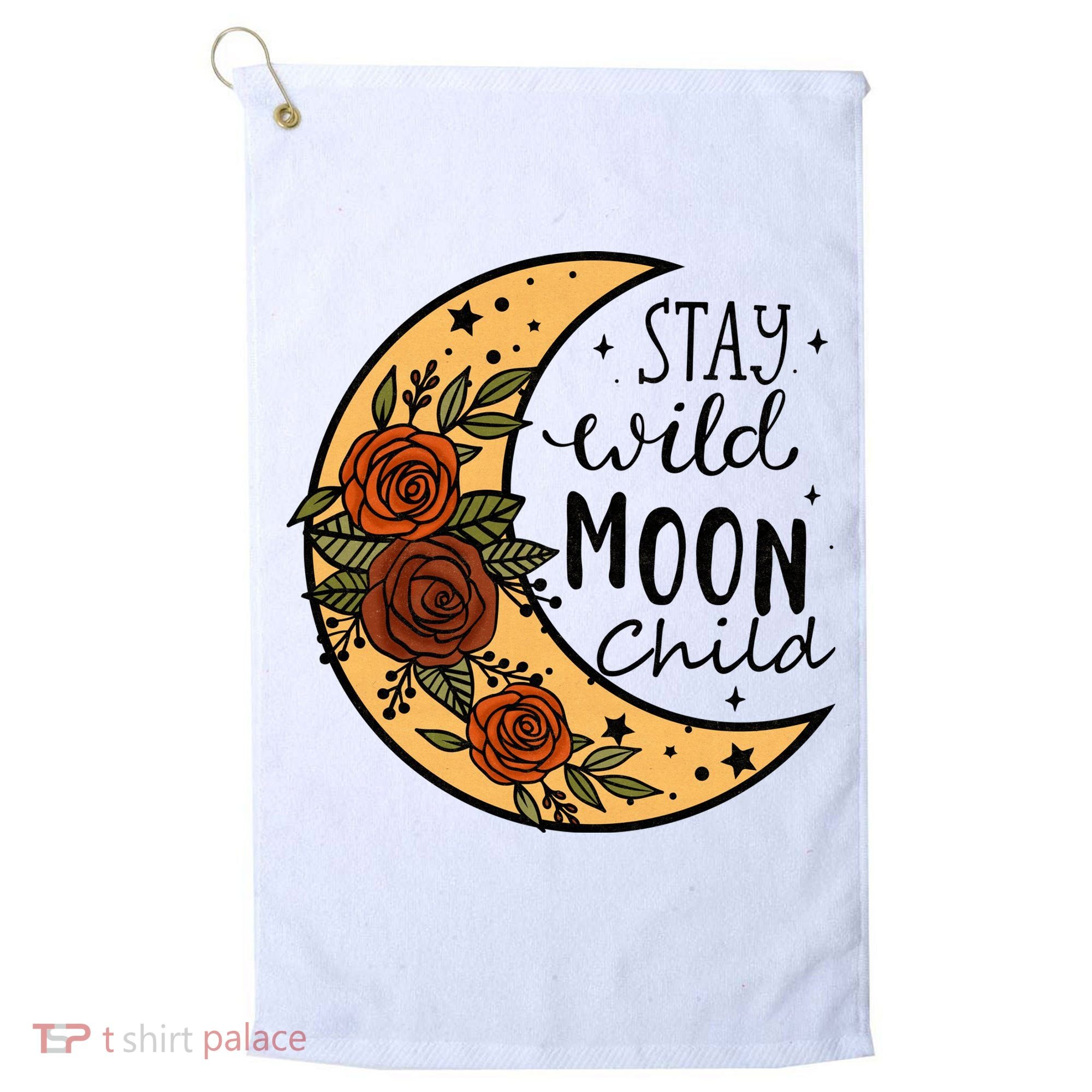 Stay Wild Moon Child Golf Towel