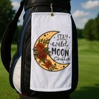 Stay Wild Moon Child Golf Towel thumb 2
