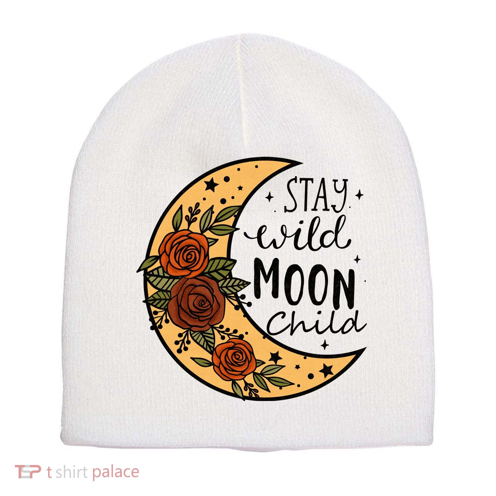 Stay Wild Moon Child Short Acrylic Beanie