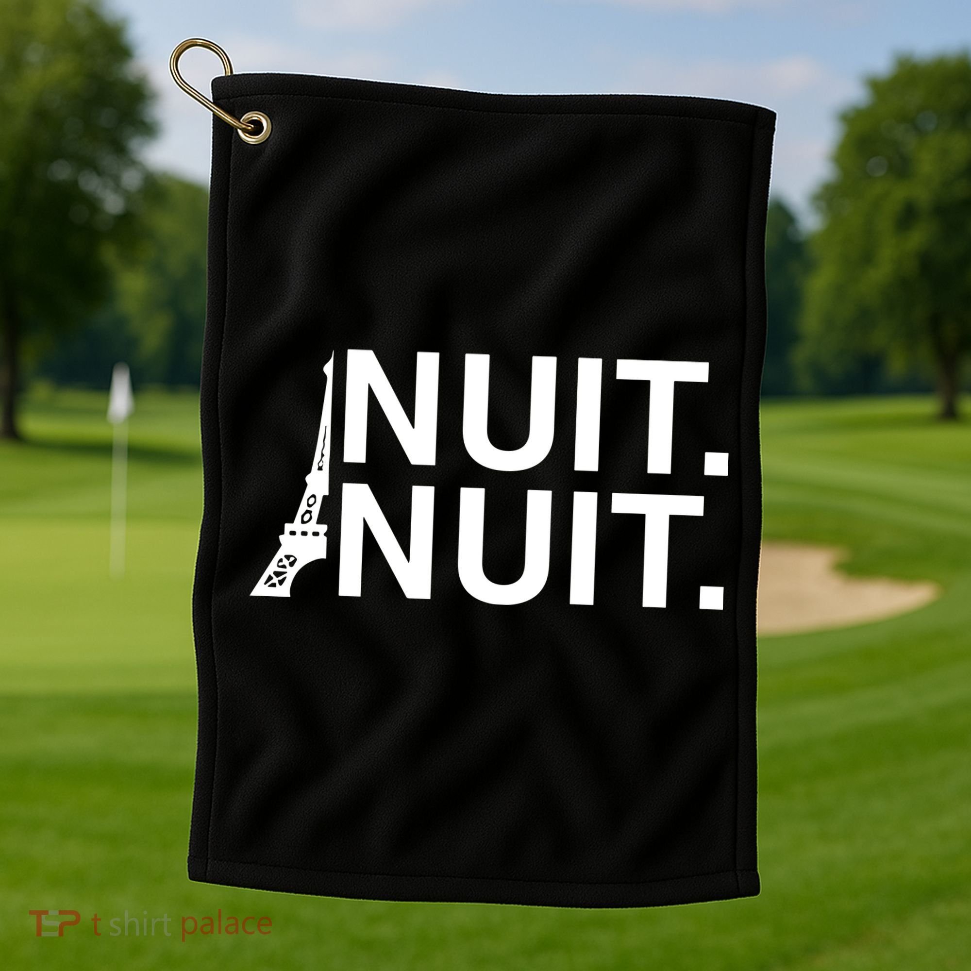StephS Waering Nuit Nuit Paris Golf Towel