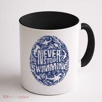 Shark Week: Never Stop Swimming Gift Coffee Mug thumb 1