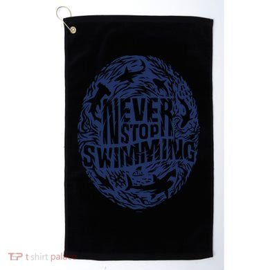 Shark Week: Never Stop Swimming Gift Golf Towel