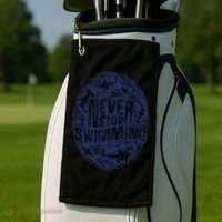 Shark Week: Never Stop Swimming Gift Golf Towel thumb 2