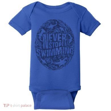 Shark Week: Never Stop Swimming Gift Baby Bodysuit