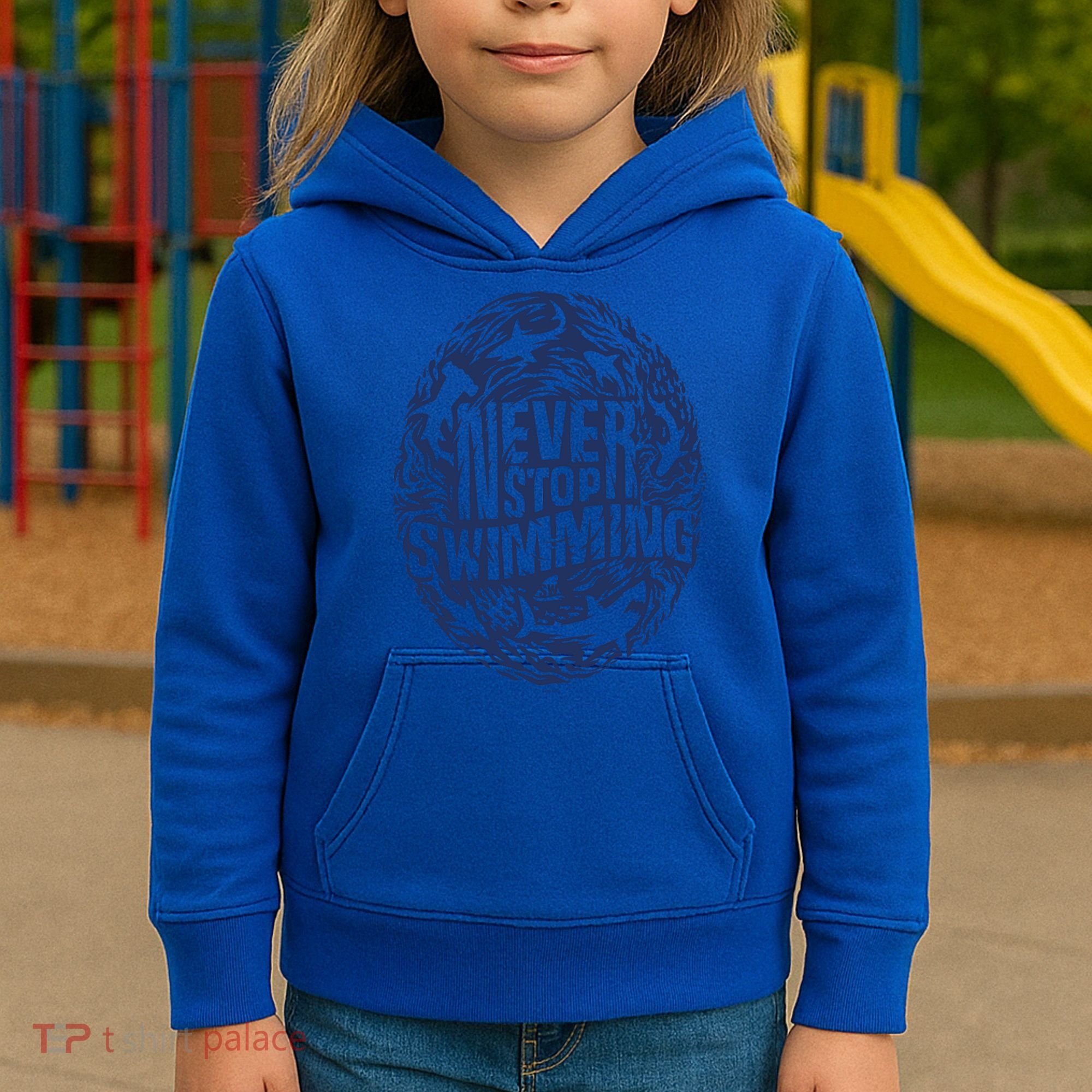 Shark Week: Never Stop Swimming Gift Kids Hoodie
