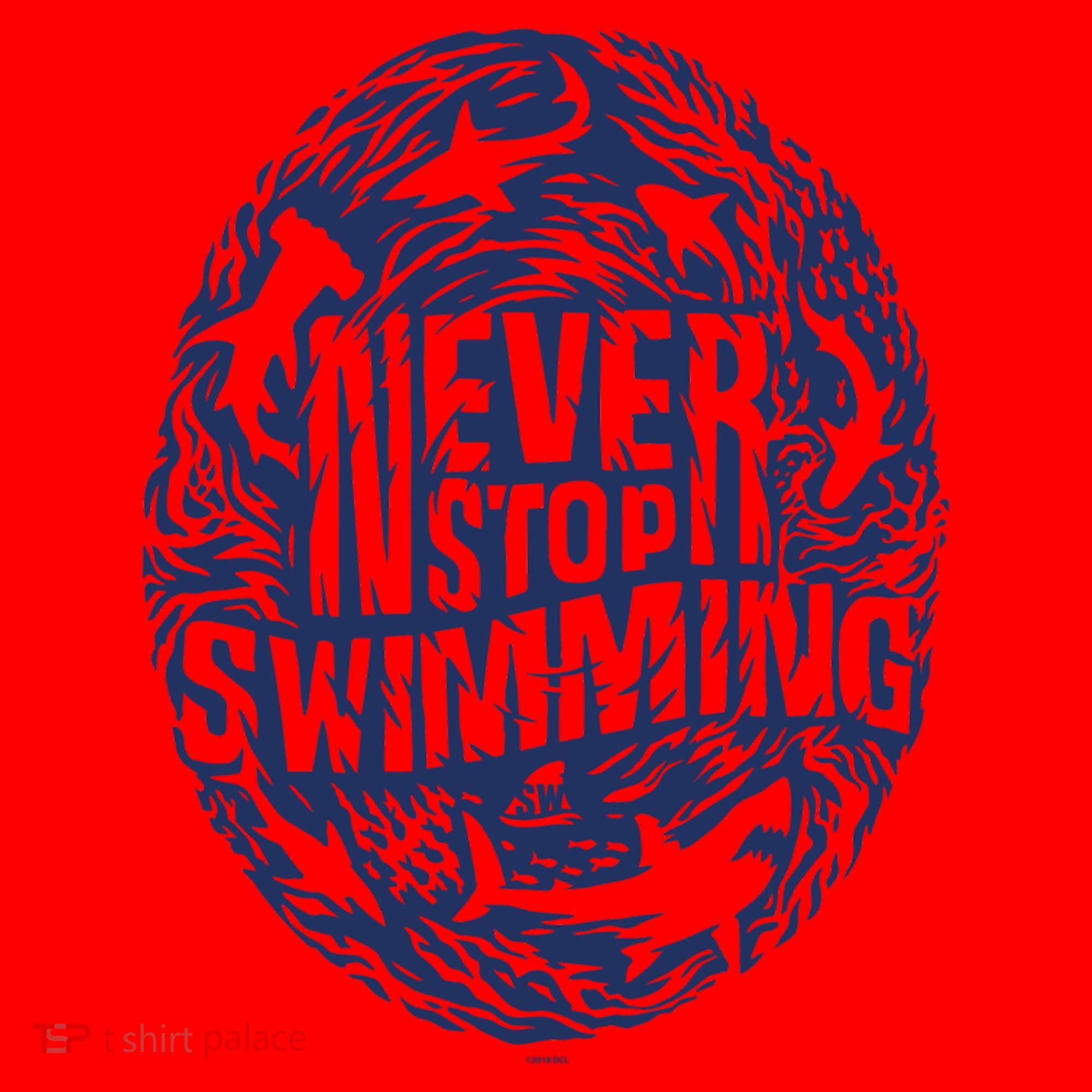 Shark Week: Never Stop Swimming Gift Santa Hat