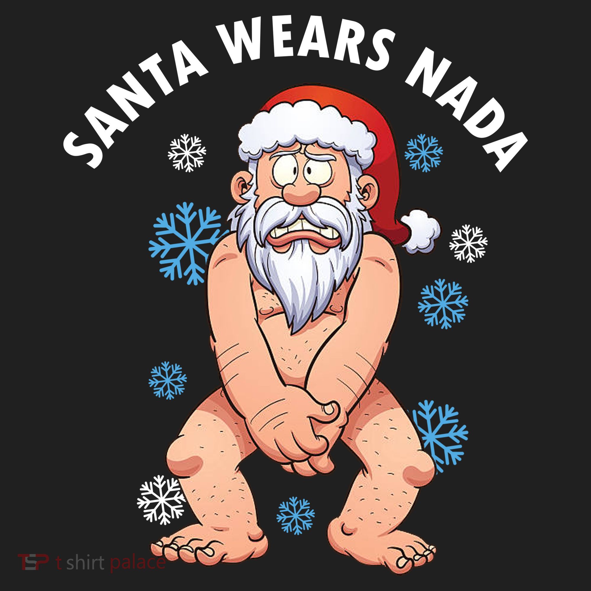 Santa Wears Nada Funny Christmas Beanie