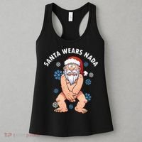 Santa Wears Nada Funny Christmas Women's Tank Top thumb 3