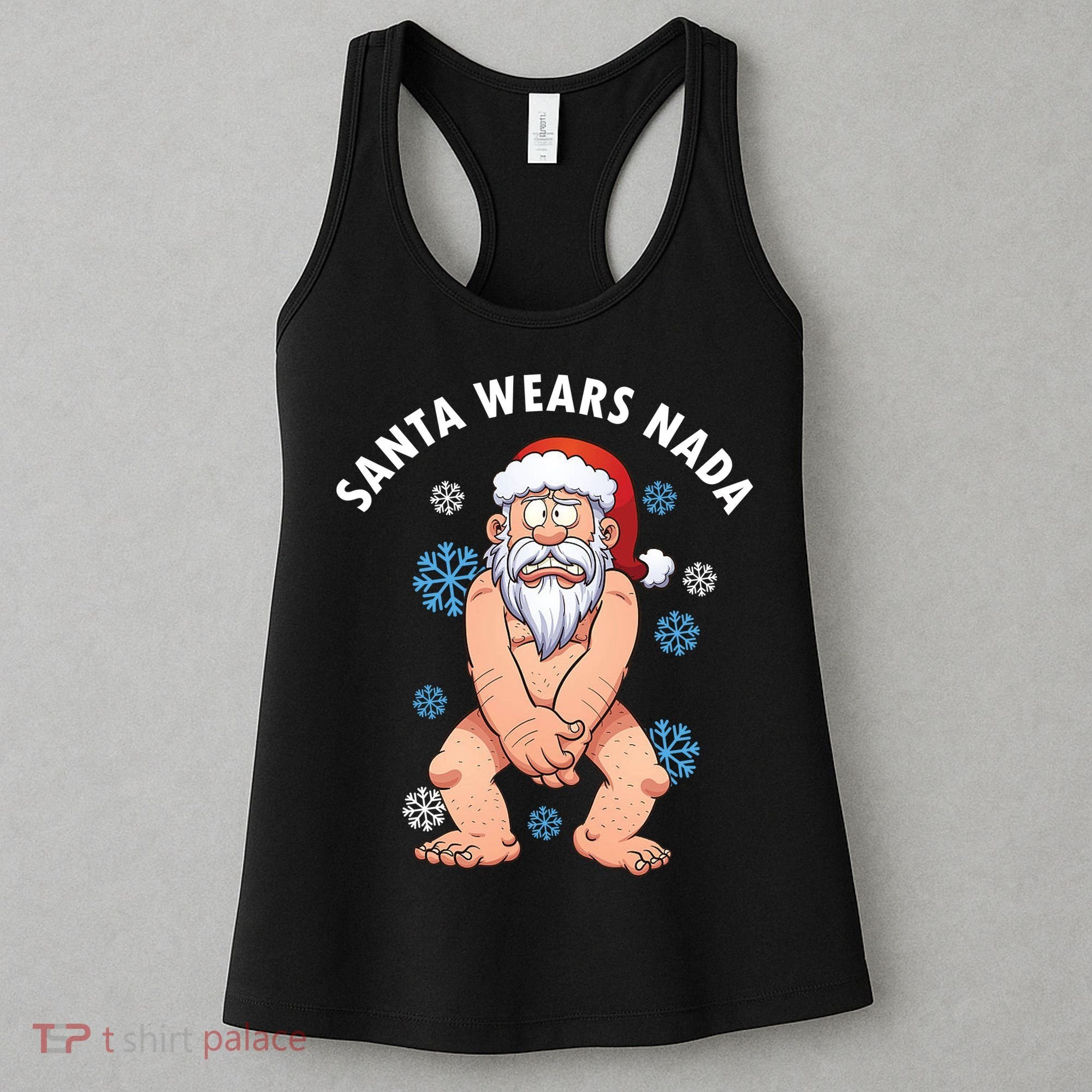 Santa Wears Nada Funny Christmas Women's Tank Top