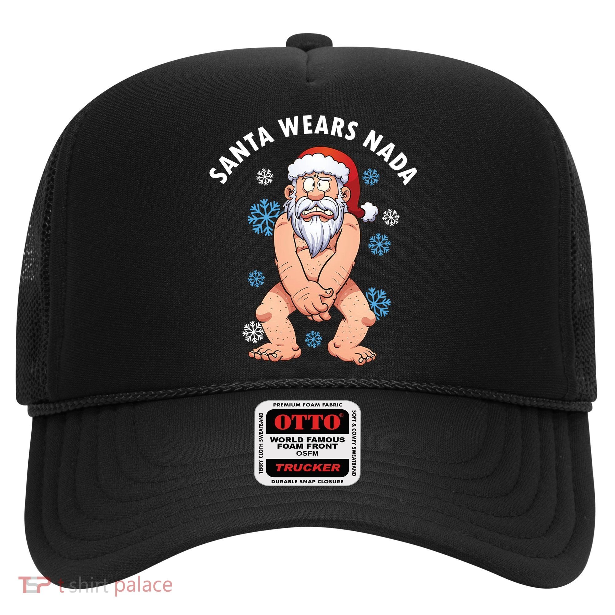 Santa Wears Nada Funny Christmas Hat