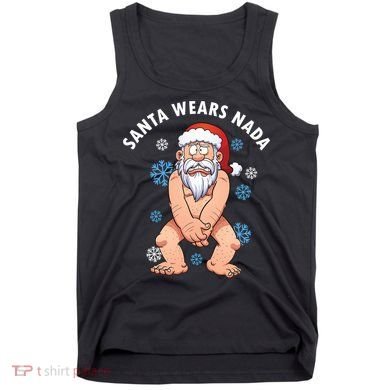 Santa Wears Nada Funny Christmas Tank Top