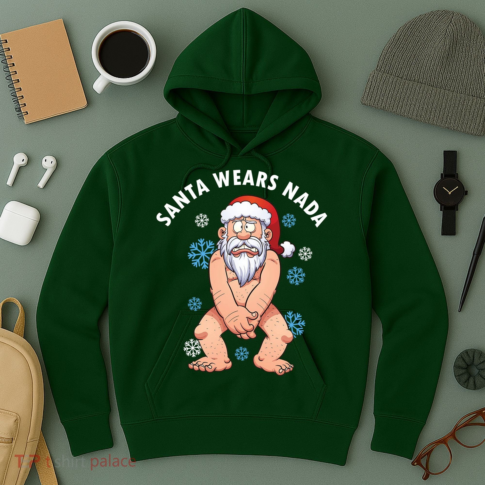 Santa Wears Nada Funny Christmas Hoodie
