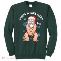 Santa Wears Nada Funny Christmas Sweatshirt thumb 0