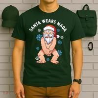 Santa Wears Nada Funny Christmas T-Shirt thumb 6