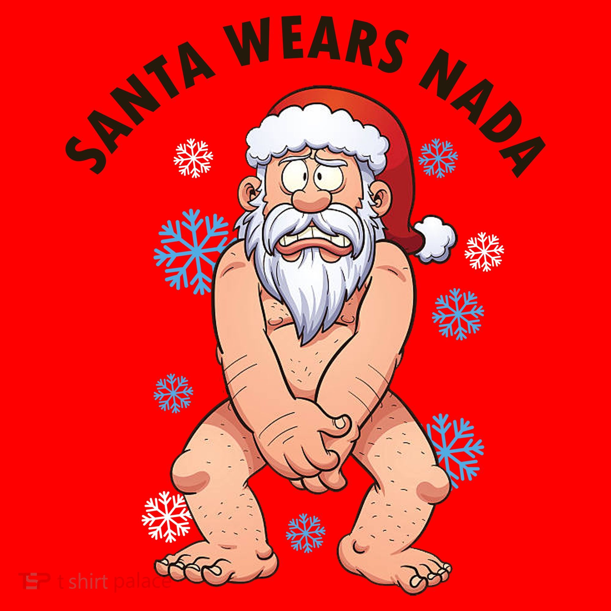 Santa Wears Nada Funny Christmas Santa Hat