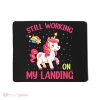 Still Working On My Landing Injury Broken Arm Cute Unicorn Mousepad thumb 0