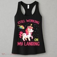 Still Working On My Landing Injury Broken Arm Cute Unicorn Women's Tank Top thumb 3