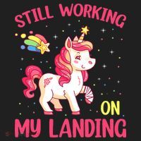 Still Working On My Landing Injury Broken Arm Cute Unicorn Golf Towel thumb 3
