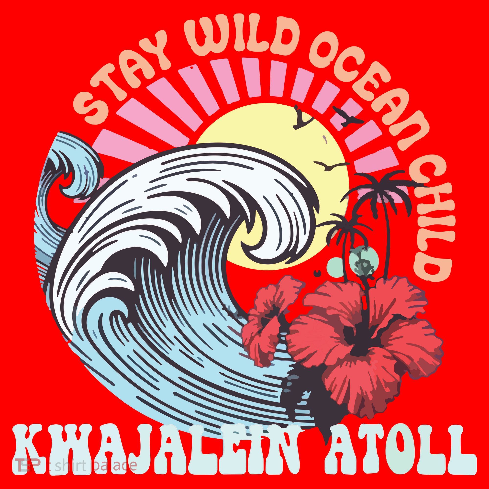 Stay Wild Ocean Child Kwajalein Atoll Santa Hat