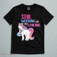 Still Working On My Landing Injury Broken Arm Cute Unicorn T-Shirt thumb 5