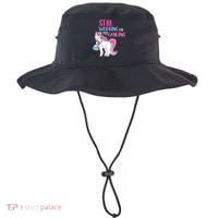Still Working On My Landing Injury Broken Arm Cute Unicorn Bucket Hat thumb 0