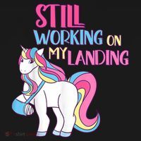 Still Working On My Landing Injury Broken Arm Cute Unicorn Women's Hoodie thumb 2