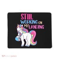 Still Working On My Landing Injury Broken Arm Cute Unicorn Mousepad thumb 0