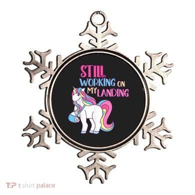Still Working On My Landing Injury Broken Arm Cute Unicorn Ornament