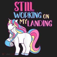 Still Working On My Landing Injury Broken Arm Cute Unicorn Golf Towel thumb 3