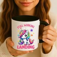 Still Working On My Landing Injury Broken Arm Cute Unicorn Coffee Mug thumb 3