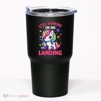 Still Working On My Landing Injury Broken Arm Cute Unicorn Tumbler thumb 0