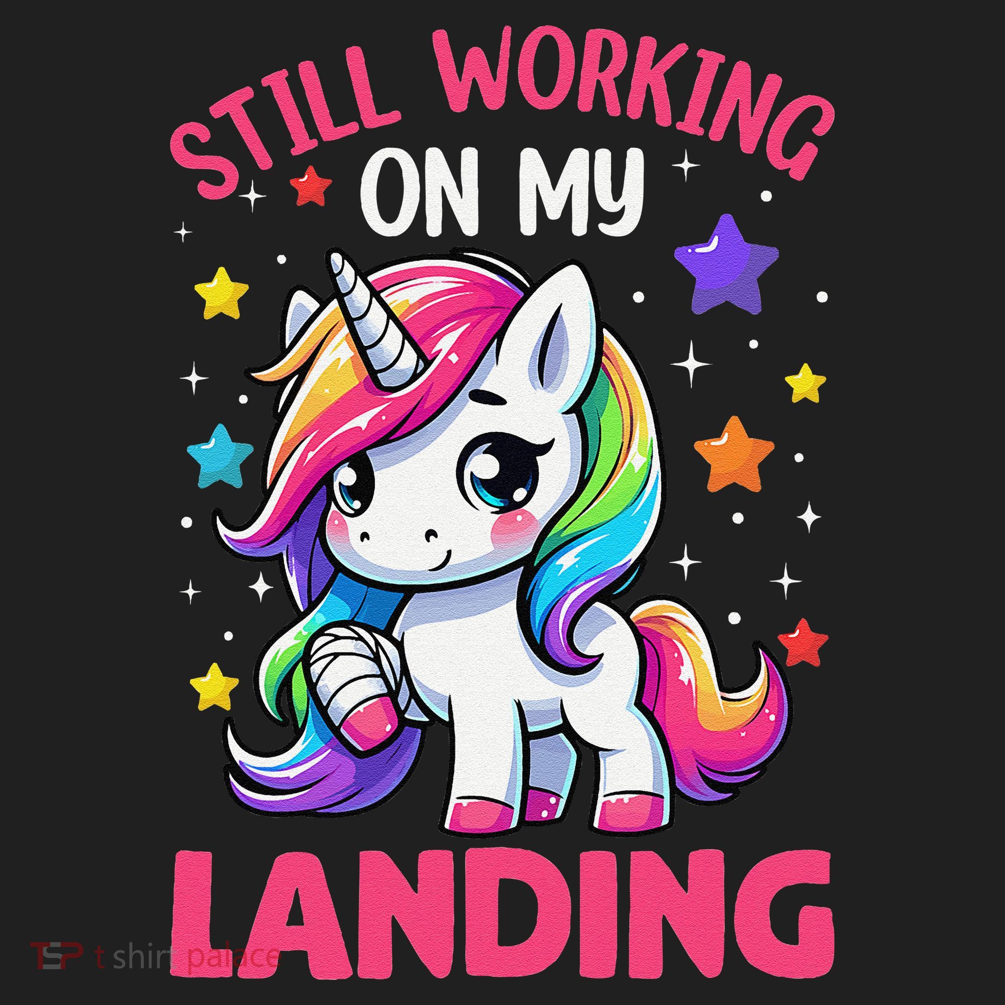 Still Working On My Landing Injury Broken Arm Cute Unicorn Tumbler