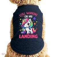 Still Working On My Landing Injury Broken Arm Cute Unicorn Doggie Tank thumb 0