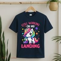 Still Working On My Landing Injury Broken Arm Cute Unicorn T-Shirt thumb 2