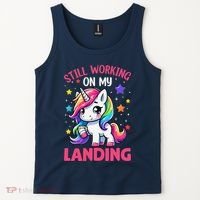 Still Working On My Landing Injury Broken Arm Cute Unicorn Tank Top thumb 2