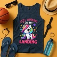Still Working On My Landing Injury Broken Arm Cute Unicorn Tank Top thumb 4