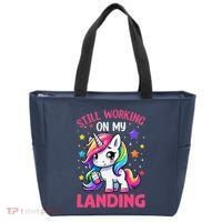 Still Working On My Landing Injury Broken Arm Cute Unicorn Tote Bag thumb 0